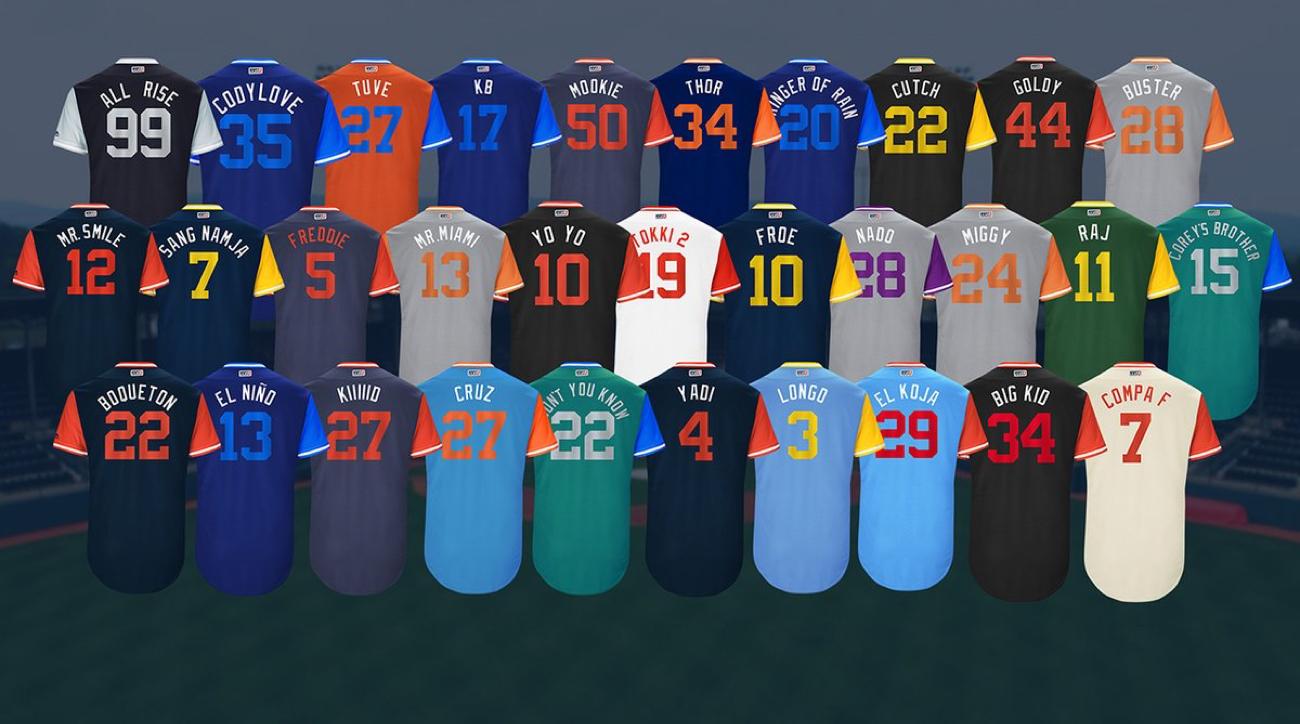 major league baseball uniforms this weekend